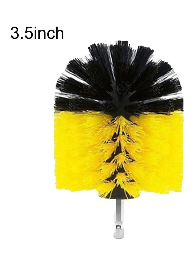 3-Piece Power Scrubber Electric Drill Brush Set Yellow/Black/Silver - Image 1
