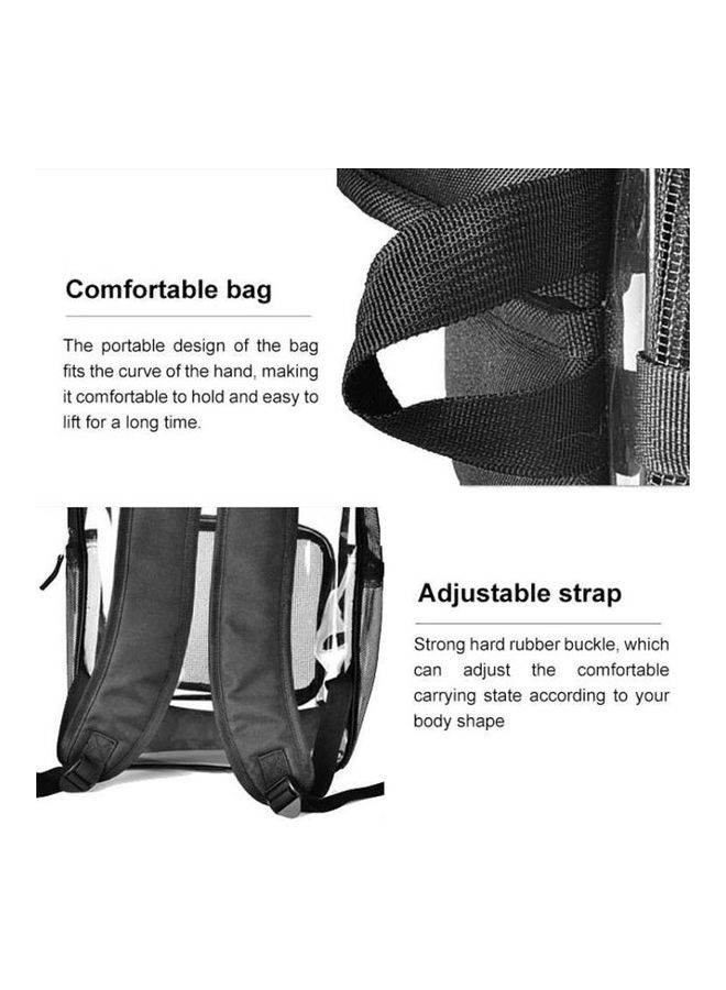 BGM - Cat Dog Universal Transparent Shoulder Bag Out Portable Pet Breathable Backpack Black - Image 1