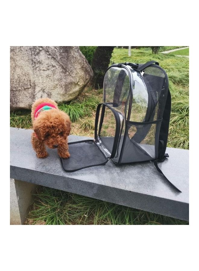BGM - Cat Dog Universal Transparent Shoulder Bag Out Portable Pet Breathable Backpack Black - Image 1