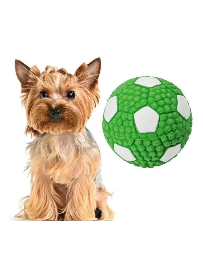 بي جي إم Latex Dog Bite Sound Ball Pet Toys Small Green - Image 1