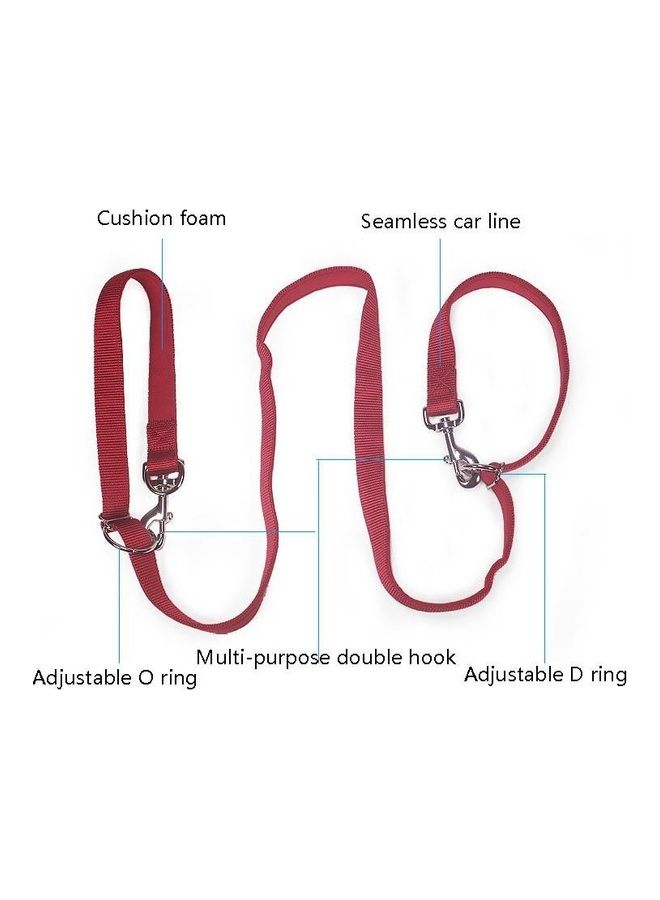 بي جي إم Outdoor Multifunction Double-End Nylon Pet Running Traction Rope L Black - Image 2
