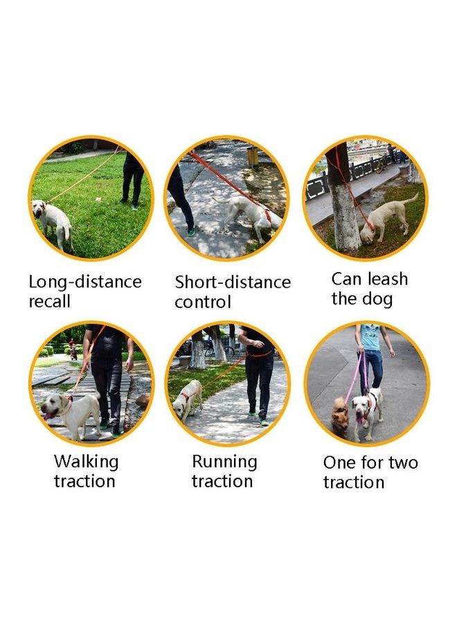 بي جي إم Outdoor Multifunction Double-End Nylon Pet Running Traction Rope L Black - Image 3