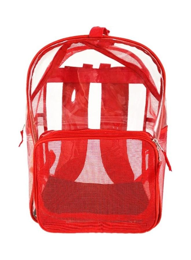 بي جي إم Cat Dog Universal Transparent Shoulder Bag Out Portable Pet Breathable Backpack Red - Image 1