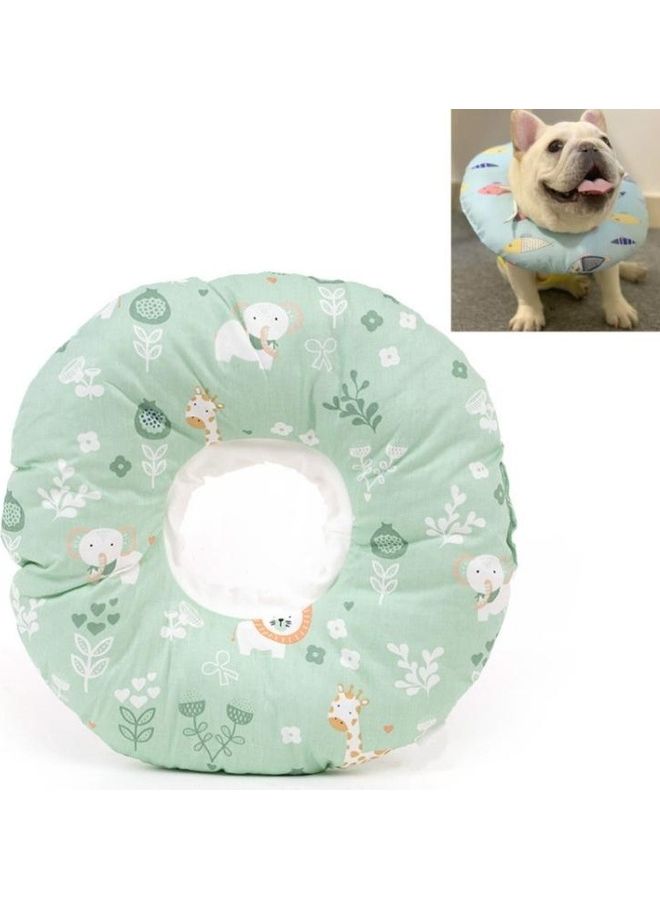 BGM 2-Piece Anti-Lick And Anti-Bite Soft Ring Pet Collar, Size: XS Green - Image 1