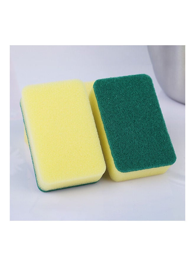 20-Piece Household Dish Washing Cleaning Sponge Set Green/Yellow - Image 5