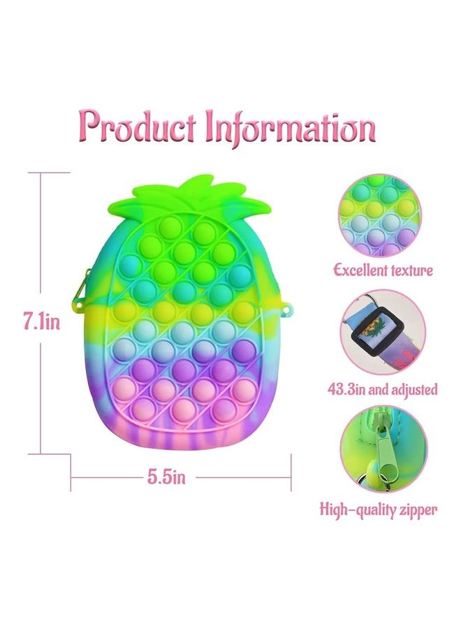 XiuWoo 2-In-1 Push Pop Bubble Fidget Toy Crossbody Bag - Image 2