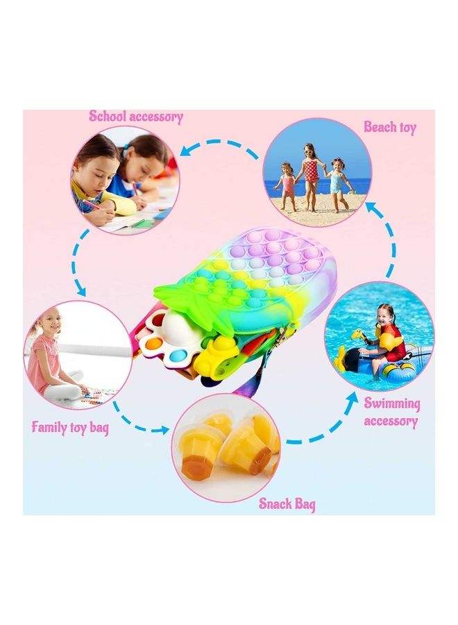 XiuWoo 2-In-1 Push Pop Bubble Fidget Toy Crossbody Bag - Image 5
