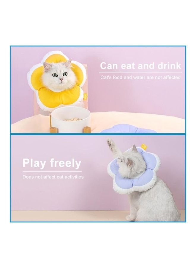 بي جي إم Flower Shaped Pet Anti-Licking Collar Pink/White L - Image 4