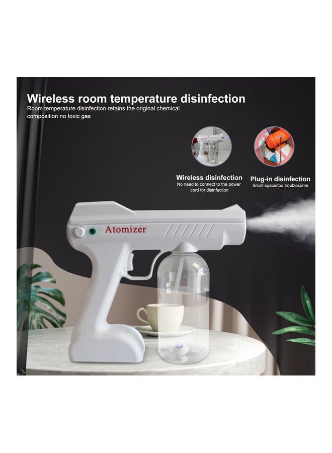 Generic - Long Range Easy Operation Rechargeable Wireless Disinfection Sprayer Steam Tool White - Image 1