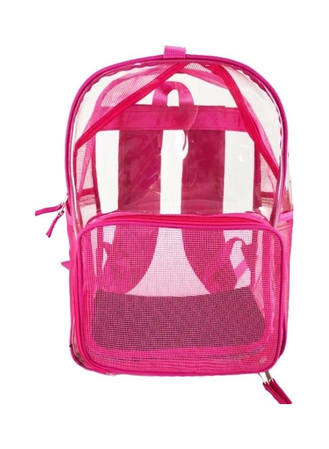 بي جي إم Cat Dog Universal Transparent Shoulder Bag Out Portable Pet Breathable Backpack Rose Red - Image 1
