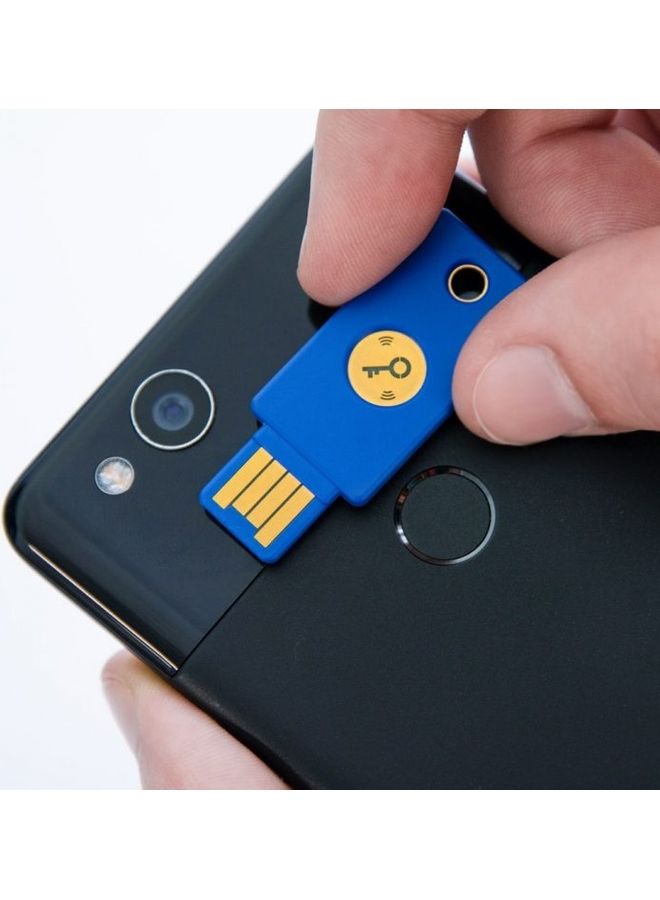 Yubico - Security Key by Yubico (NFC) - Second Factor Authenticator Blue - Image 1