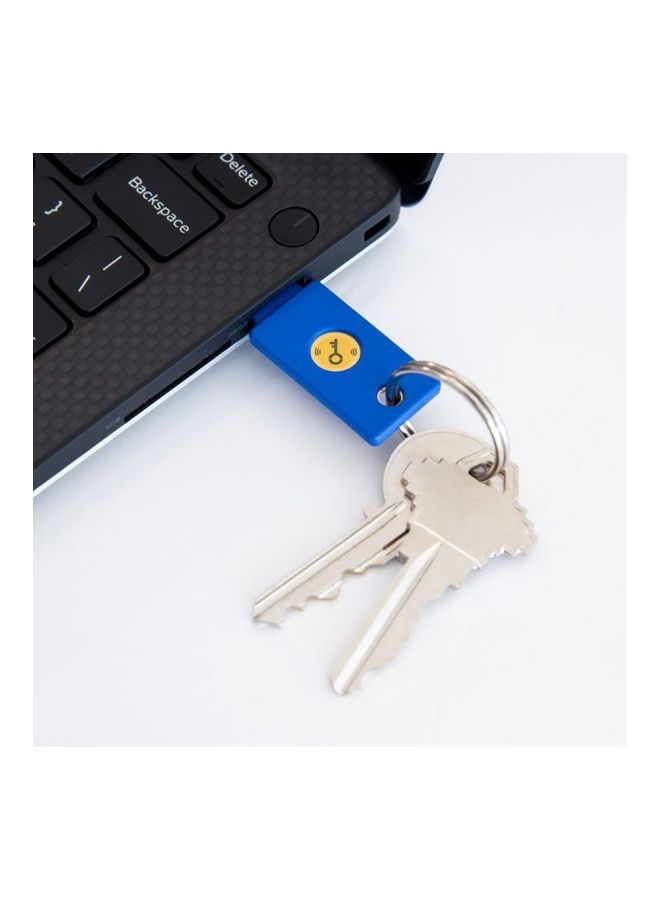 Yubico - Security Key by Yubico (NFC) - Second Factor Authenticator Blue - Image 1