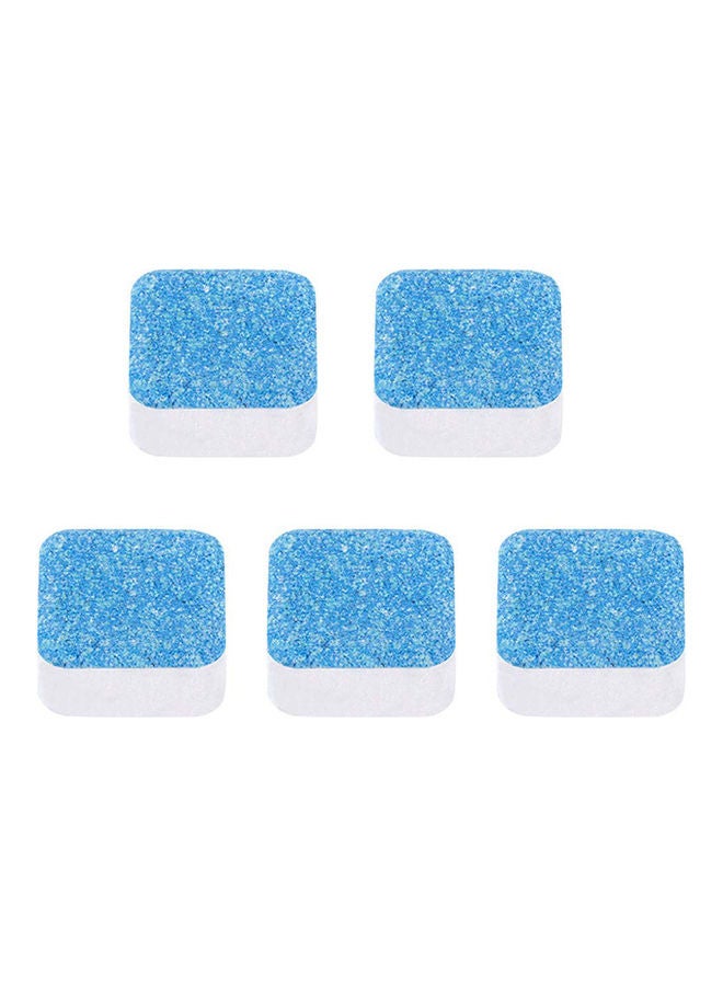 Generic 5-Piece Washing Machine Effervescent Cleaner Tablet Set Blue/White  - Image 1