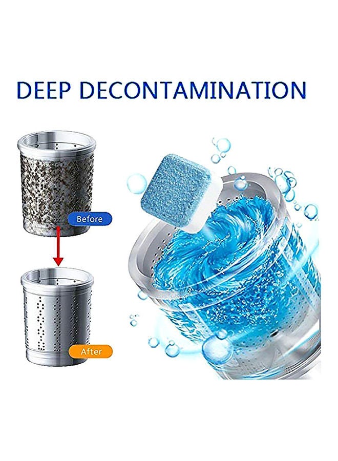 Generic 5-Piece Washing Machine Effervescent Cleaner Tablet Set Blue/White  - Image 2