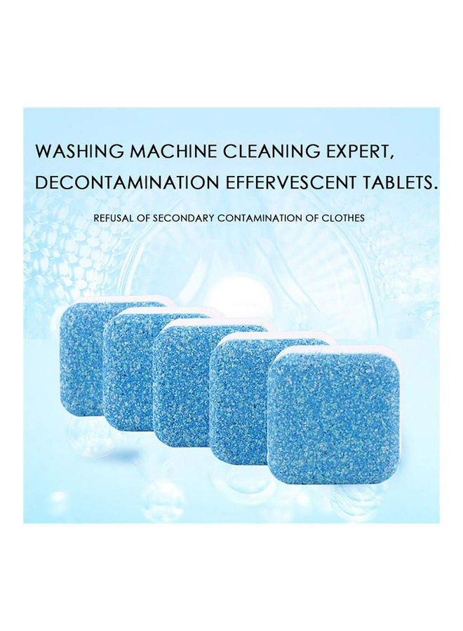 Generic 5-Piece Washing Machine Effervescent Cleaner Tablet Set Blue/White  - Image 3