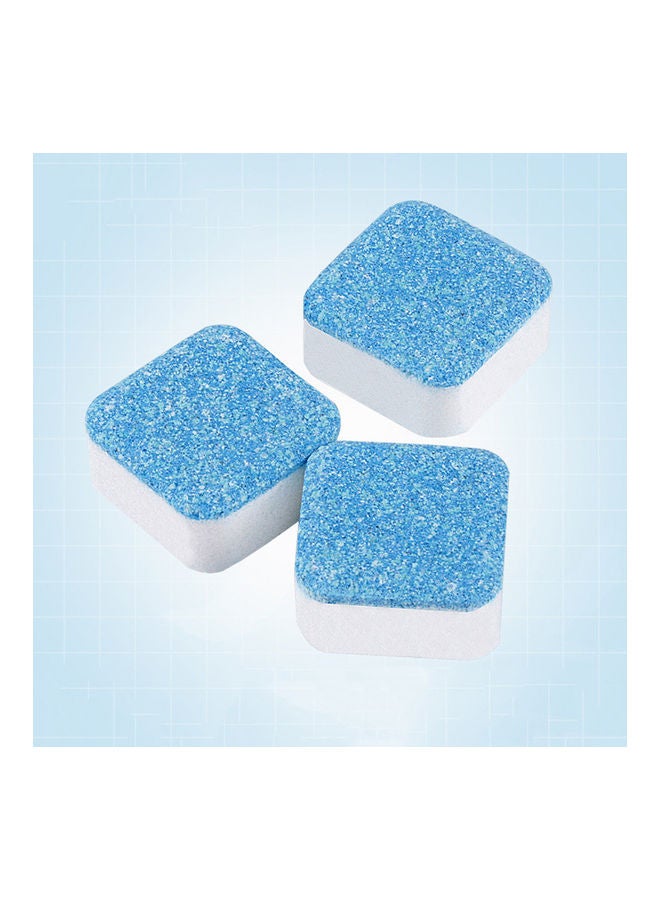 مجموعة أقراص تنظيف فوارة للغسالة مكونة من 10 قطع أزرق/ أبيض - Image 4