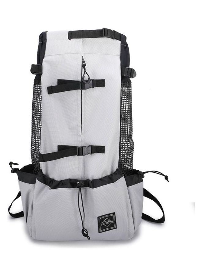 بي جي إم Ventilated And Breathable Washable Pet Portable Backpack Light Grey - Image 2