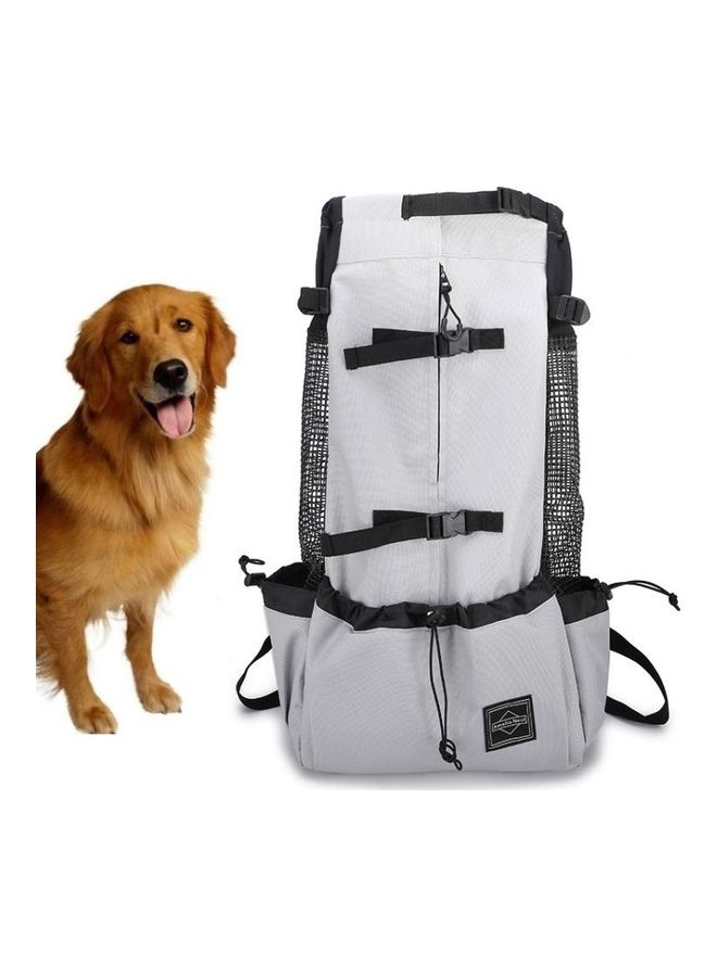 بي جي إم Ventilated And Breathable Washable Pet Portable Backpack Light Grey - Image 1
