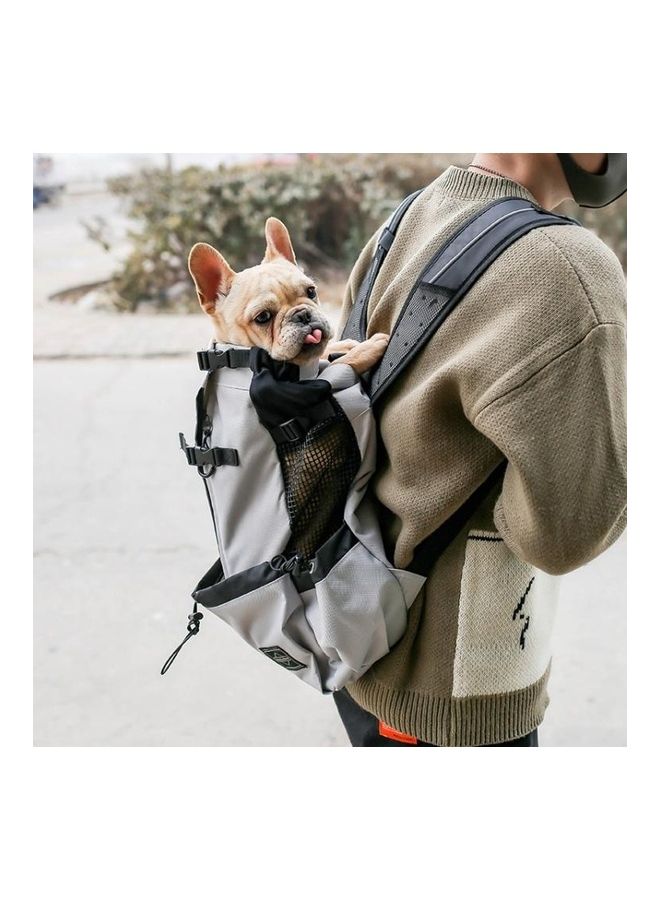 بي جي إم Ventilated And Breathable Washable Pet Portable Backpack Light Grey - Image 3