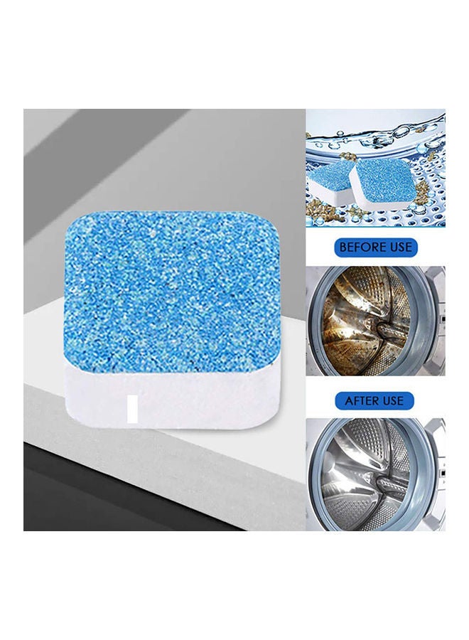 10-Piece Washing Machine Effervescent Cleaner Tablet Set Blue/White - Image 5