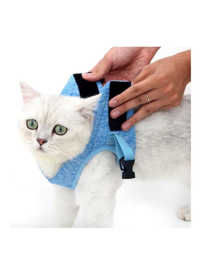 بي جي إم Cat Pet Chest Harness Leash, Size: L Sky Blue - Image 4