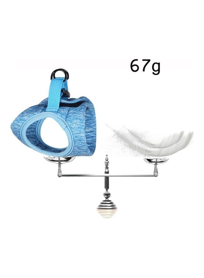 بي جي إم Cat Pet Chest Harness Leash, Size: L Sky Blue - Image 5