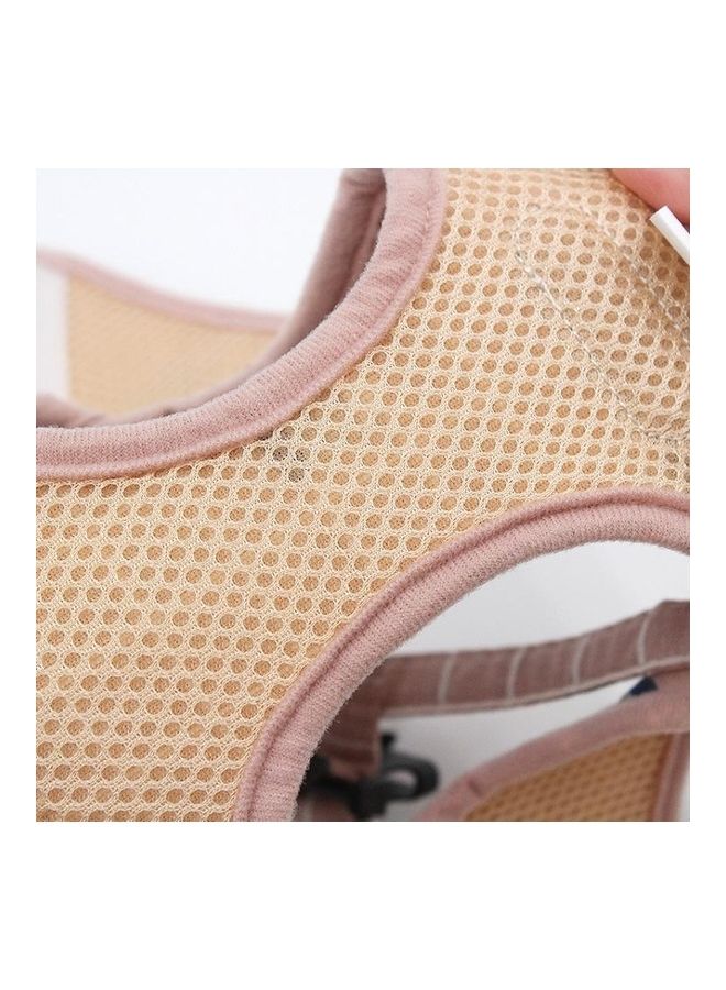 بي جي إم Reflective And Breathable Vest Traction  Pet Rope With Chest Leash Grey Grid XL - Image 4