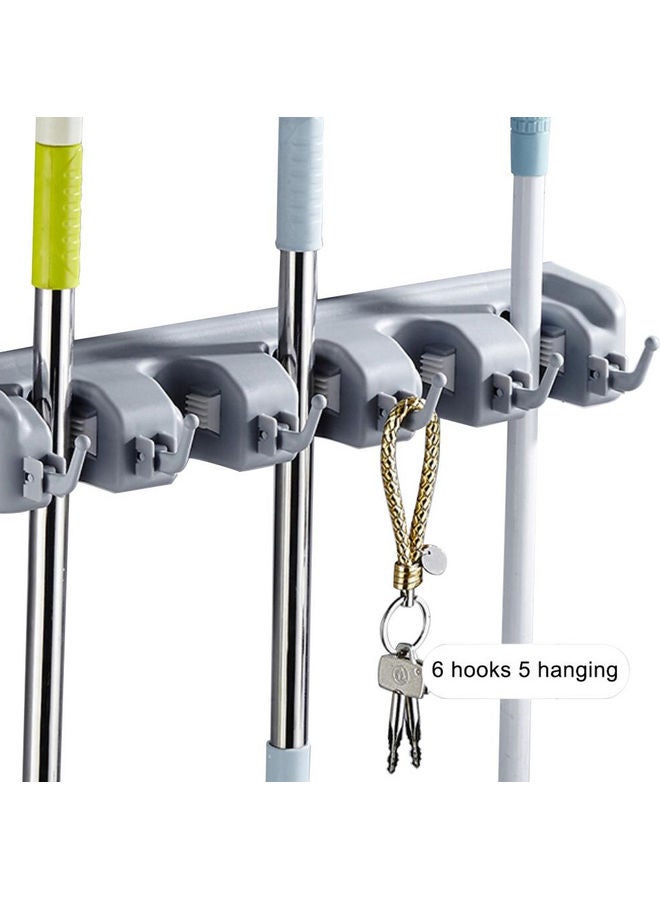 حامل مكنسة ماجيك متعدد الوظائف للمكنسة رمادي - Image 1