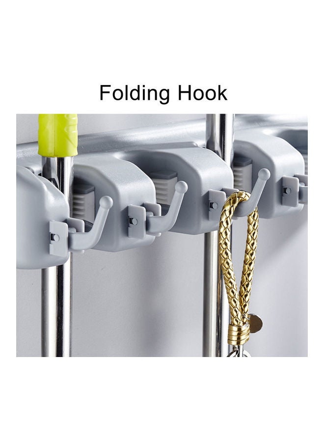 حامل مكنسة ماجيك متعدد الوظائف للمكنسة رمادي - Image 3