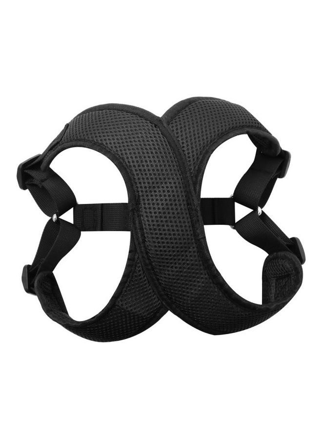 BGM Vest-style Nylon Mesh Breathable Pet Chest Strap S Black - Image 1