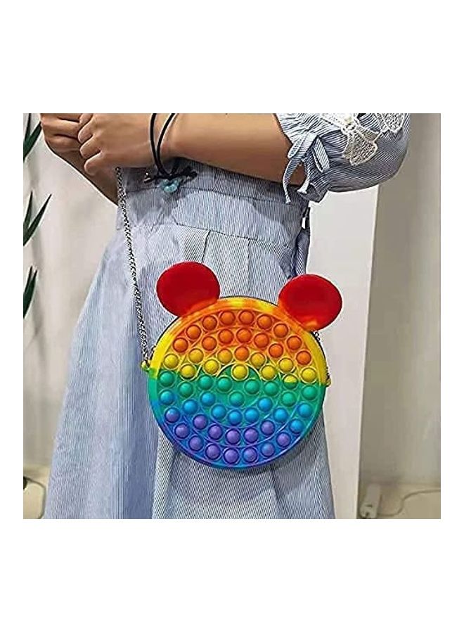 XiuWoo 2-In-1 Push Pop Bubble Fidget Toy Crossbody Bag - Image 2