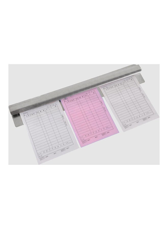 Aluminum Slide Ticket Bill Clip Receipt White  - Image 5