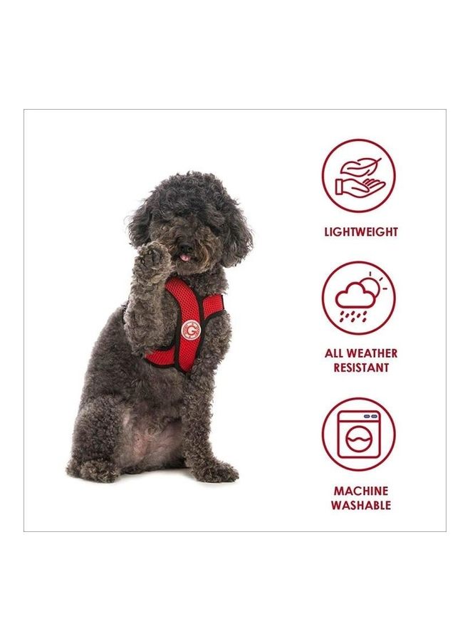 بي جي إم Vest-style Nylon Mesh Breathable Pet Chest Strap XL Black - Image 3
