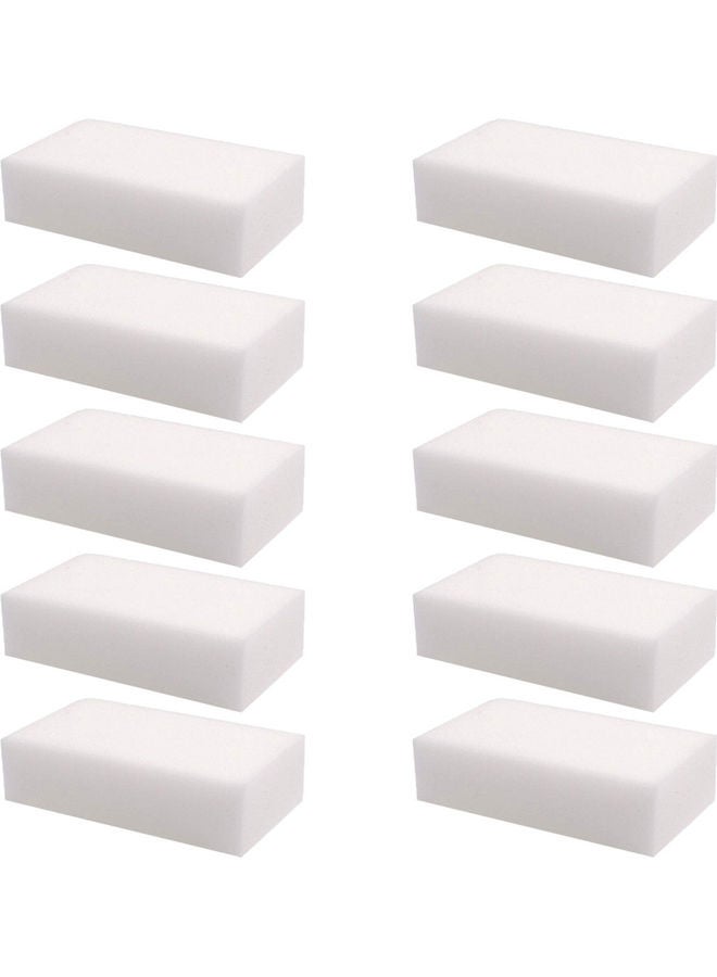 10-Piece Magic Sponge Pad Set White - Image 1