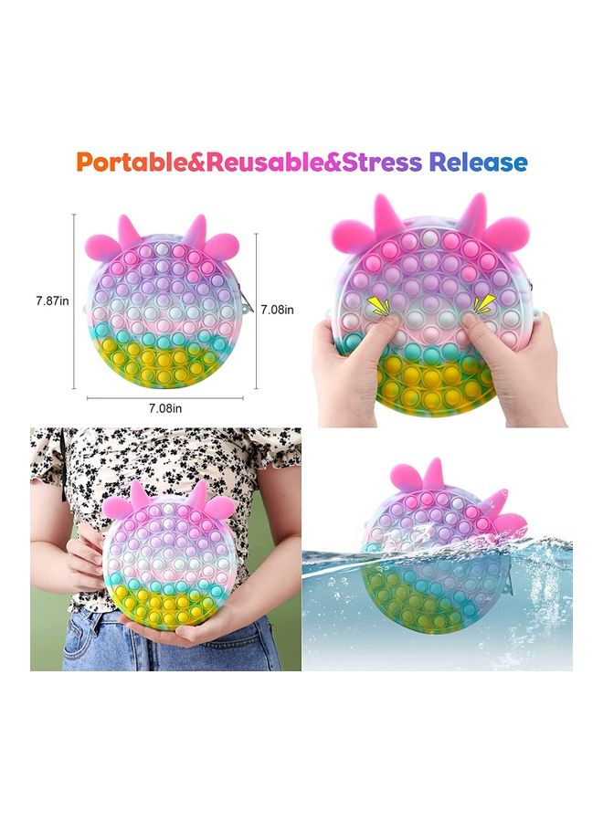 XiuWoo 2-In-1 Push Pop Bubble Fidget Toy Crossbody Bag - Image 3