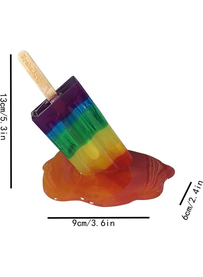 Generic - Artificial Melting Ice Cream Sculpture Multicolour - Image 1