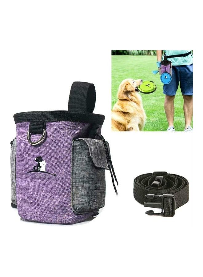 BGM Outdoor Pet Training Storage Waist Bag Purple/Black - Image 1