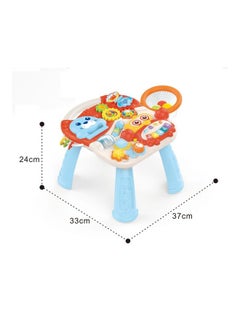 HUANGER Baby Walker Sit To Stand Toys,Kids Activity Center,Toddlers Musical Fun Table,Lights And Sounds, Learning, For 9, 12, 18 Months,1, 2 Year Old,Infant, Boy, Girl  - Image 2