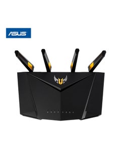 TUF Gaming AX3000 V2 Dual Band WiFi 6 Gaming Router with Mobile Game Mode, 2.4GHz / 5GHz Bands, Up to 3000 Mbps, 2.5Gbps Port, Wi-Fi 6, AiProtection Pro Network Security, 90IG0790-MU9B00 Black