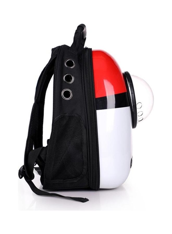 بي جي إم 12-Hole Breathable Transparent Go Out Portable Space Capsule Pet Carrier Backpack Silver - Image 3
