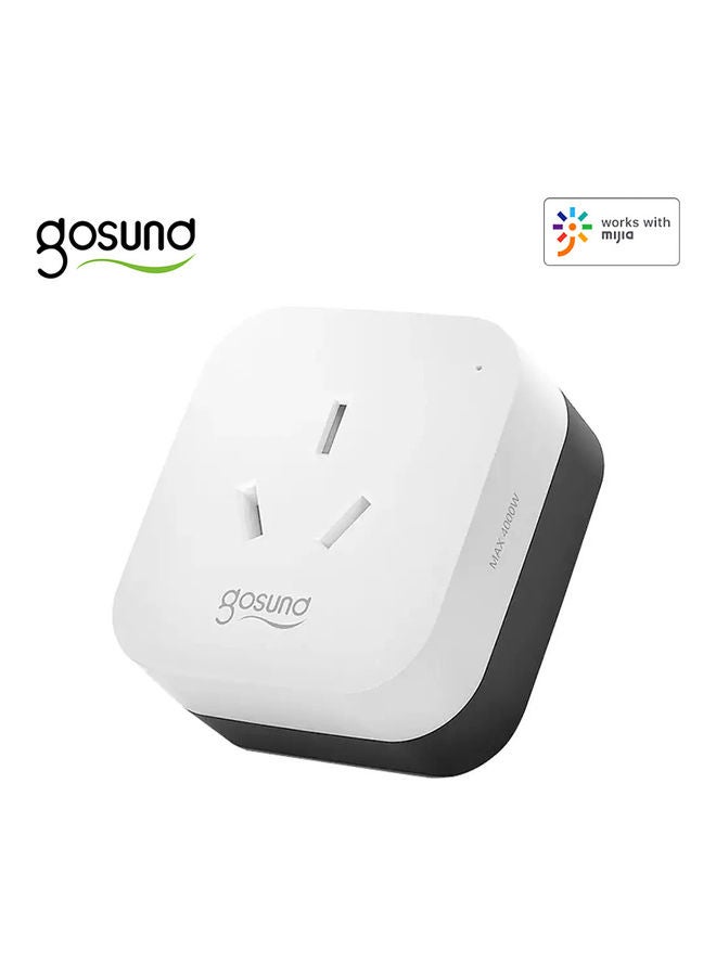 gosund CP2 Smart Socket 20W White/Black 8X5X5cm - Image 1