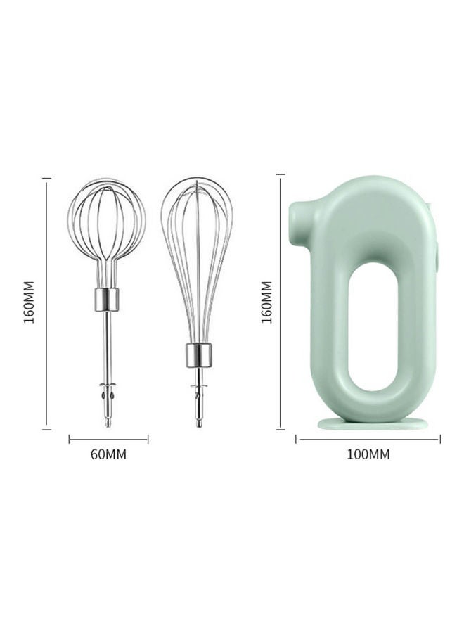 Rechargeable Portable Handheld Electric Egg Beater Pink/Silver - Image 3