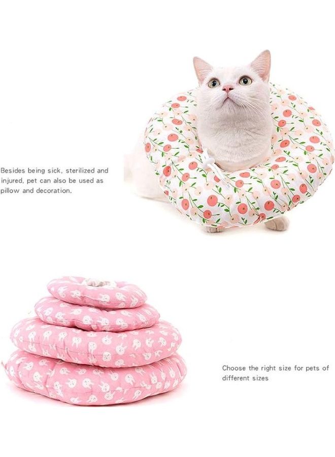 BGM 2-Piece Cat Anti-Lick/Bite Soft Ring Dog Collar Pet Supplies, Size-S Little White Bear - Image 5