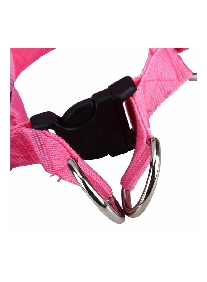 بي جي إم Double Sided LED Light Nylon Pet Cat Dog Chest Strap Harness Size S Orange/Black - Image 3