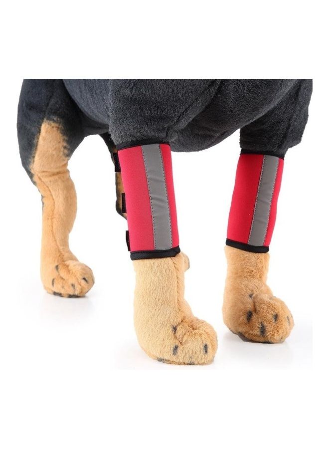 بي جي إم Pet Knee Protector Dog Surgery Injury Protective Cover Red - Image 1