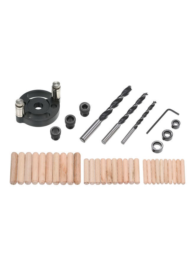 41-Piece Wood Hole Positioner Kit Black/Silver  - Image 2