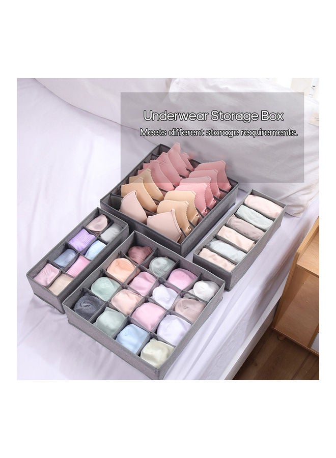 Foldable Underwear Storage Box Grey  - Image 3