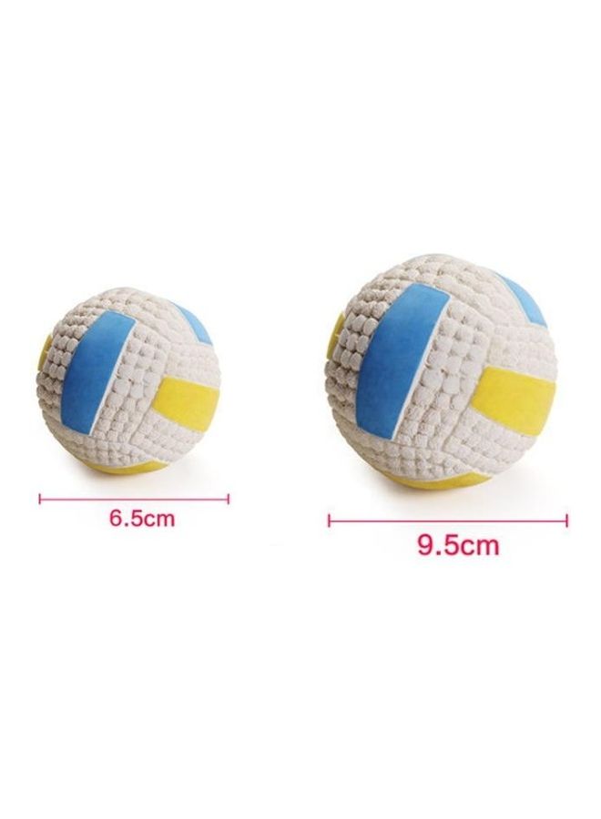 بي جي إم Latex Bite Sound Volleyball Ball Pet Toys Multicolour - Image 2