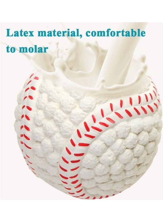 بي جي إم Latex Bite Sound Volleyball Ball Pet Toys Multicolour - Image 5