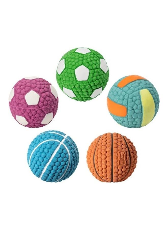 بي جي إم Latex Bite Sound Volleyball Ball Pet Toys Multicolour - Image 3